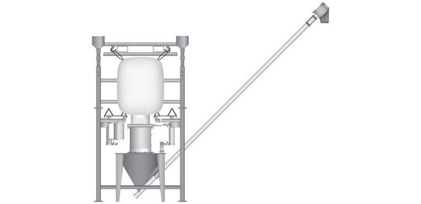 Hapman supplied the processor with an integral hopper and Helix® Flexible Screw Conveyor