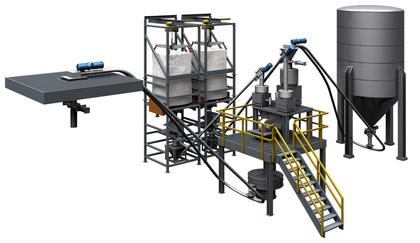 Rendering of Hapman Lime Mixer Minerals Application