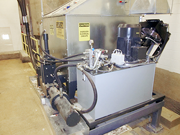 Briquetter for waste bedding in a research animal facility | Hapman.com