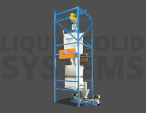 blue rendering of the liquid/solid equipment